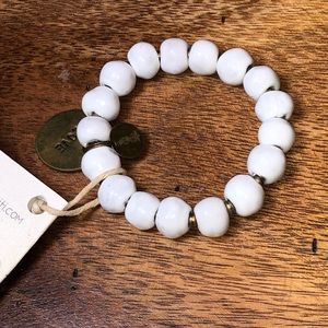 Handmade Simbi Clay Bead Charm Bracelet